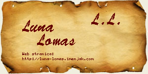 Luna Lomas vizit kartica